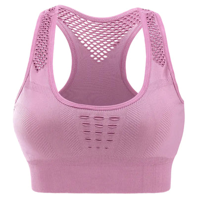 Seamless Hollow Back Sports Bra for Women